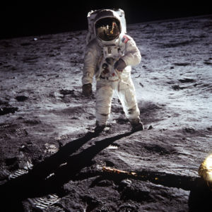 Original photograph - Neil Armstrong landing on Moon